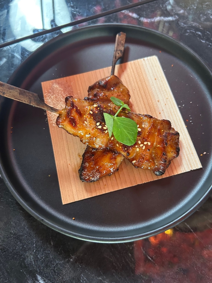 Chicken Momo Skewer