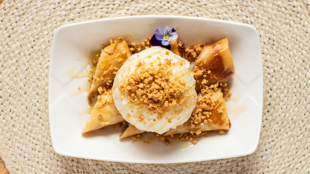 Fried Banana with Ice Cream