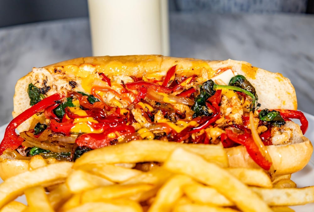 Salmon Cheesesteak