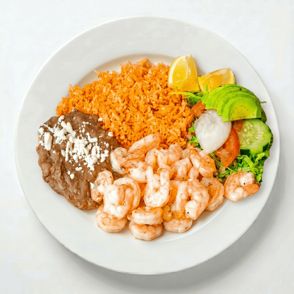 Platillo de Camarones al Mojo de Ajo