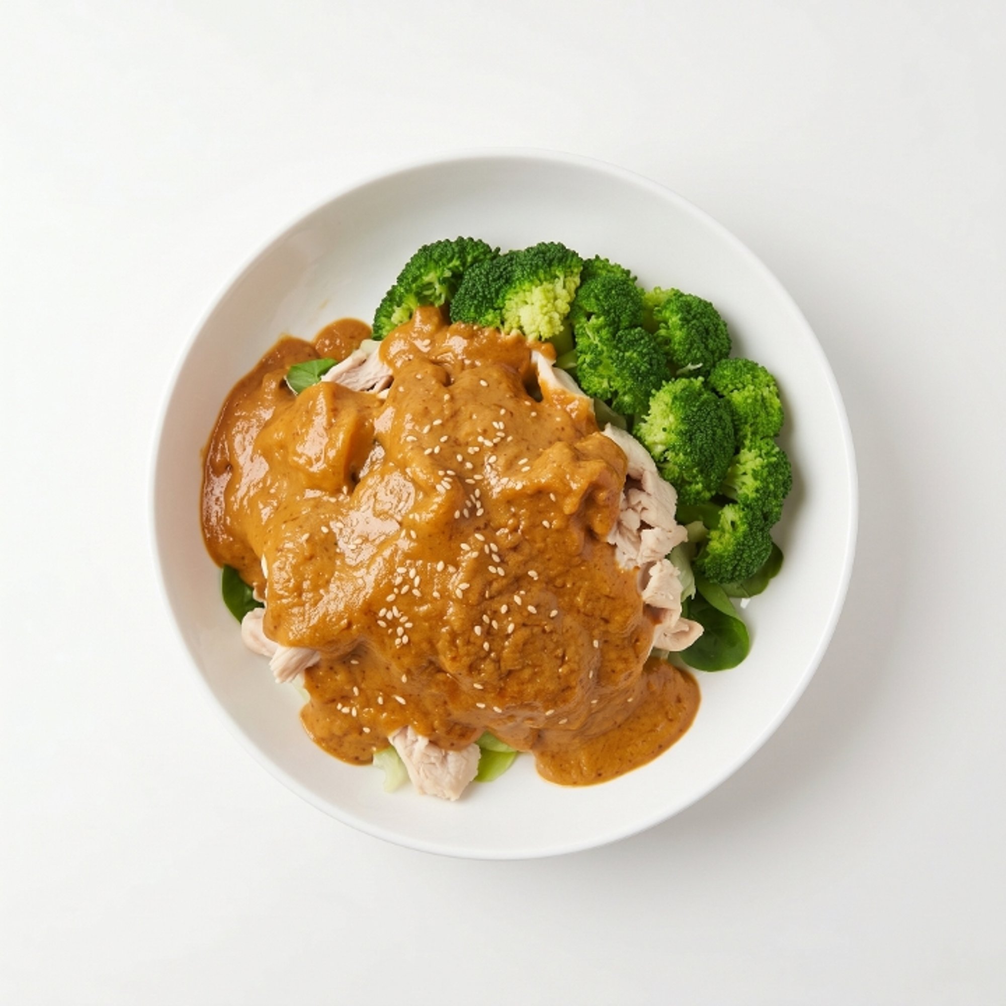 53. Pra Ram (Peanut Curry with Greens)