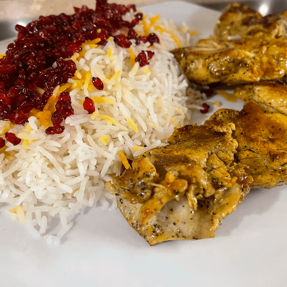Zereshk Polo (GF) (Halal)