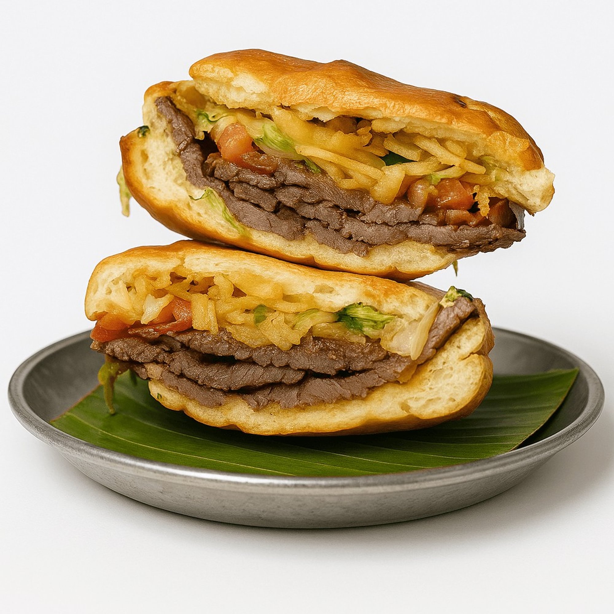 Pan Con Bistec
