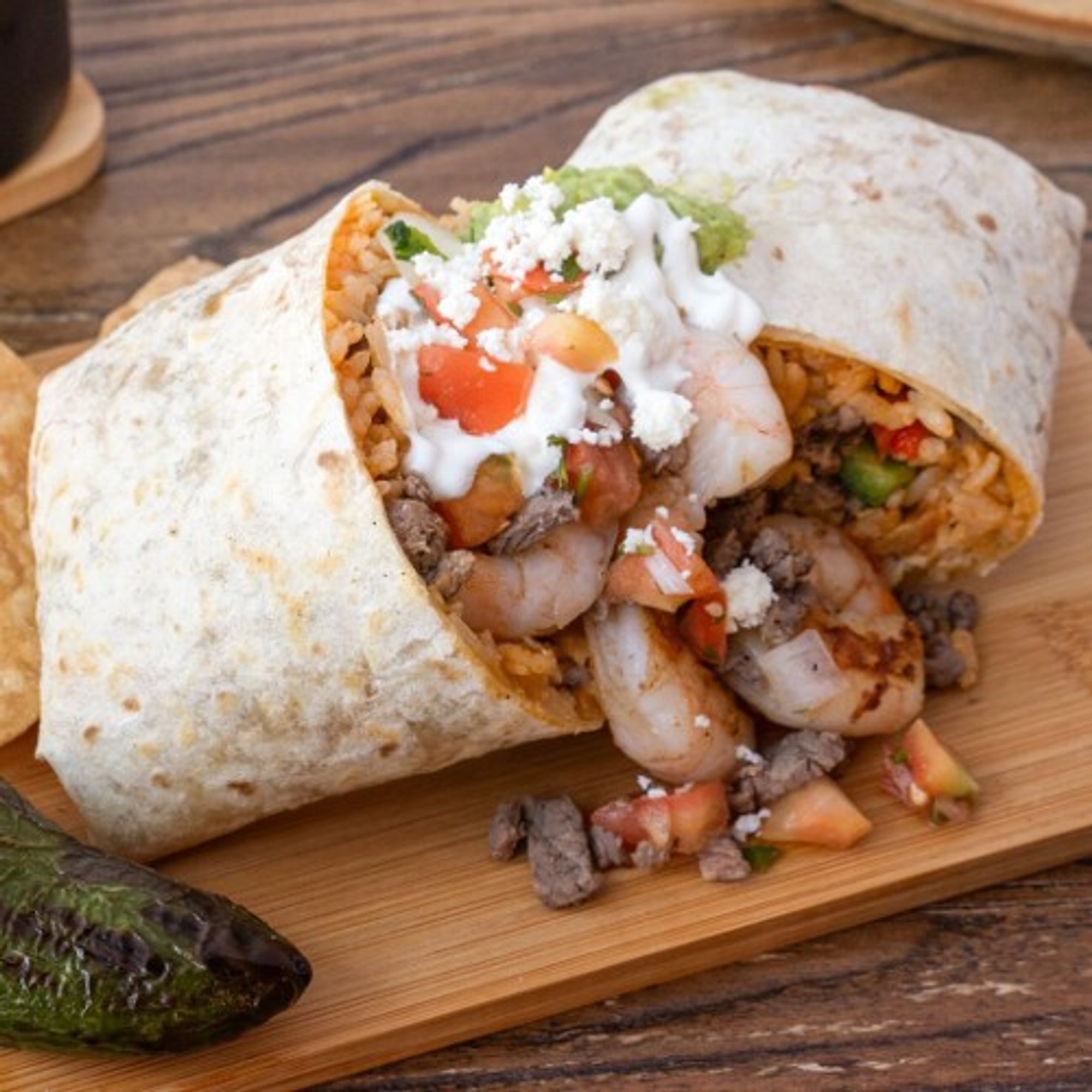 Surf 'N Turf Handheld Burrito