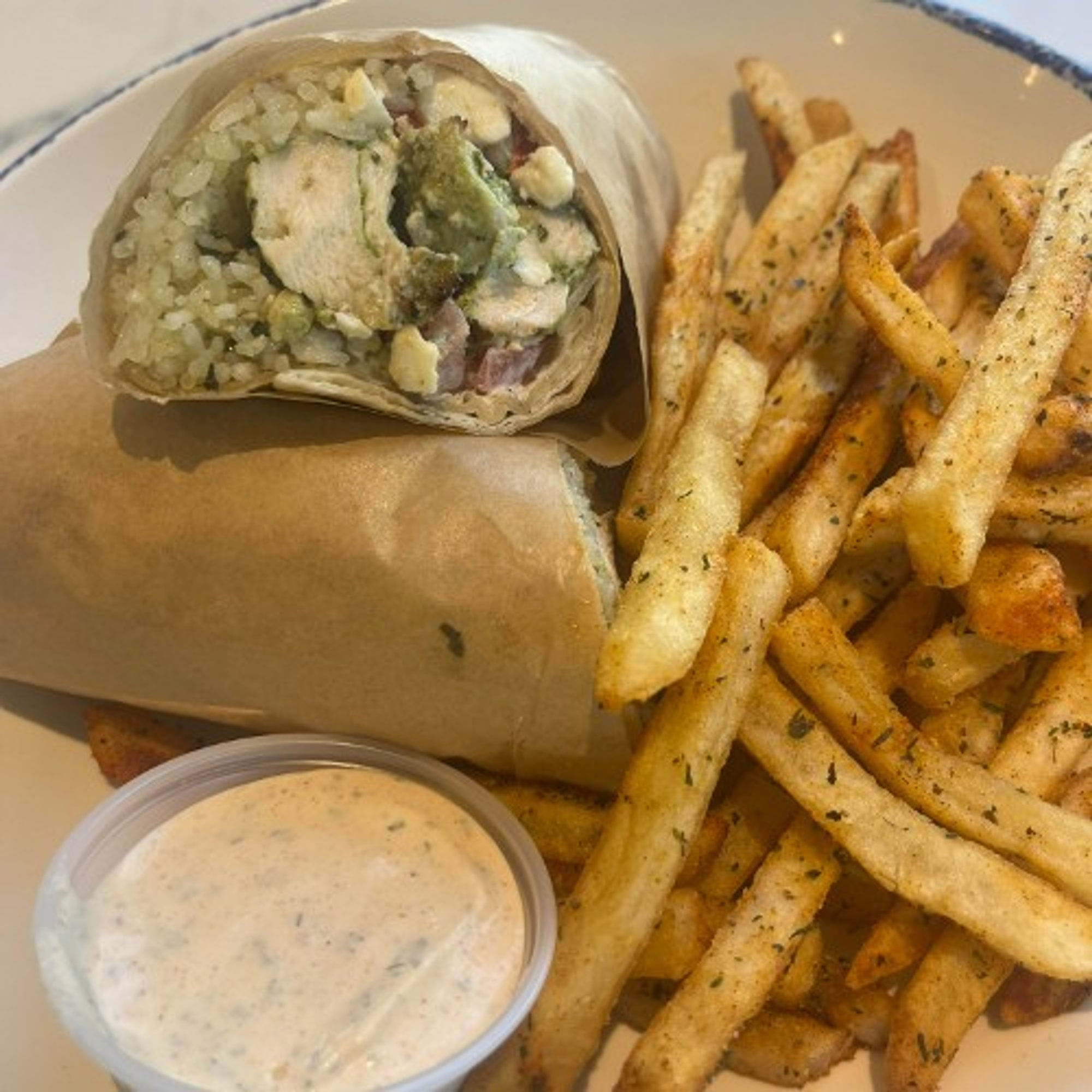 Spicy Chicken Kabob Wrap