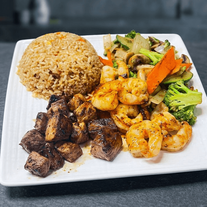 Filet Mignon & Shrimp Hibachi Combo