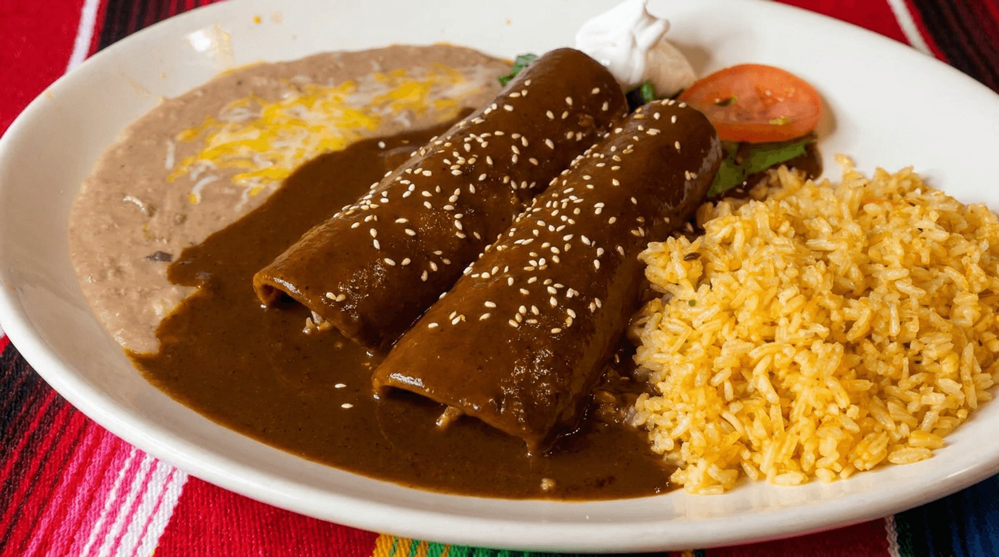 Enchiladas en Mole