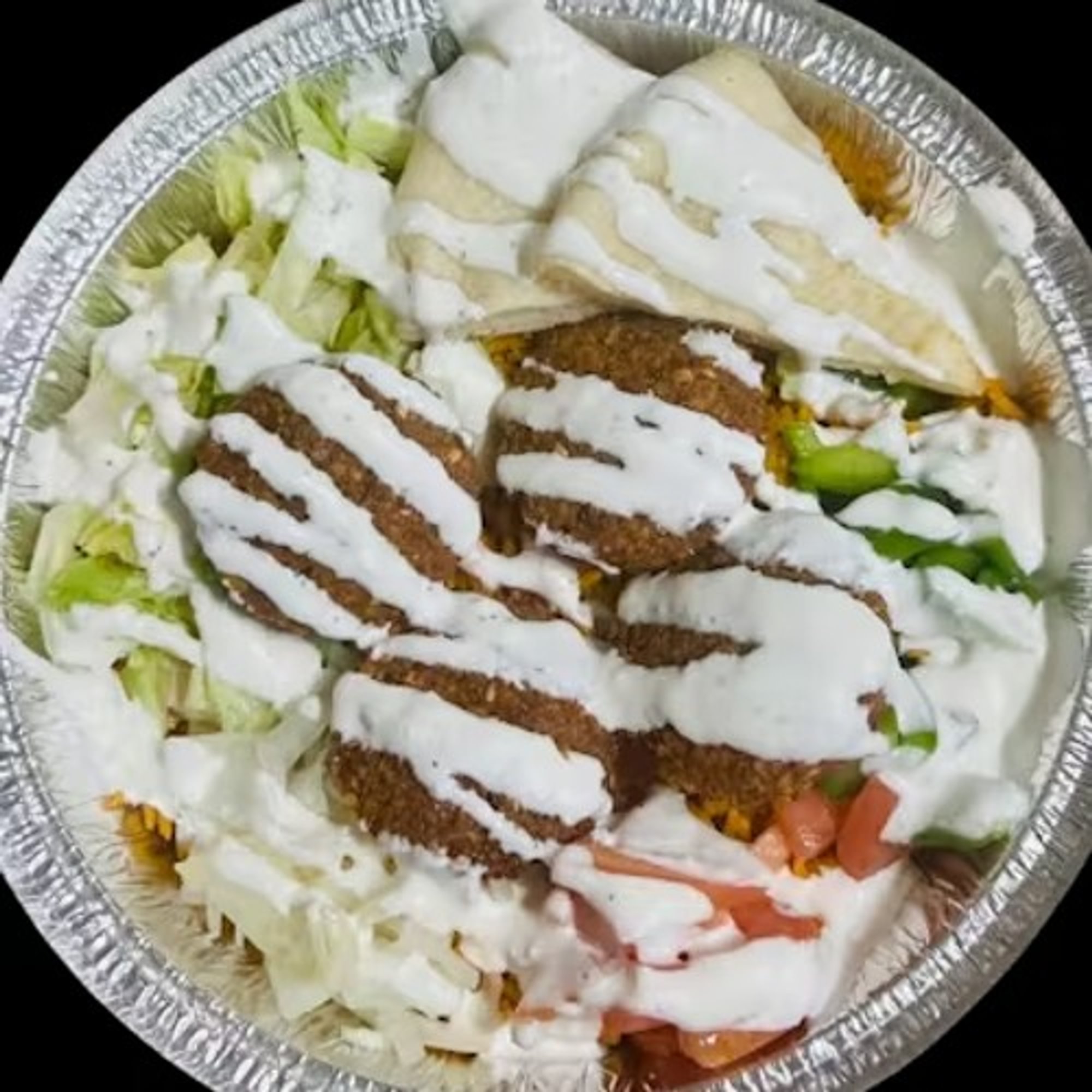 Falafel (4 Pieces) Over Rice