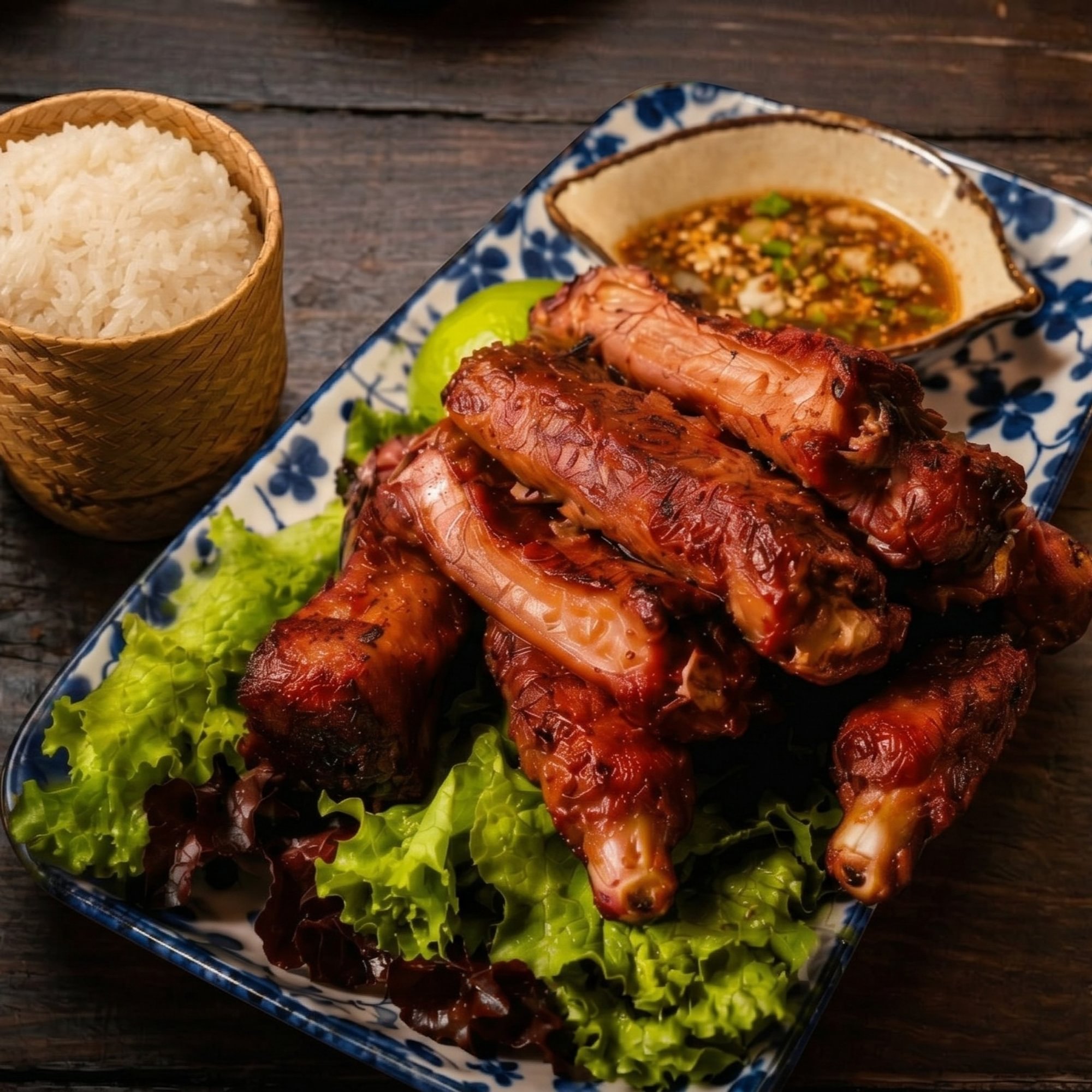 Fried Preserved Pork Spare Rib Starter