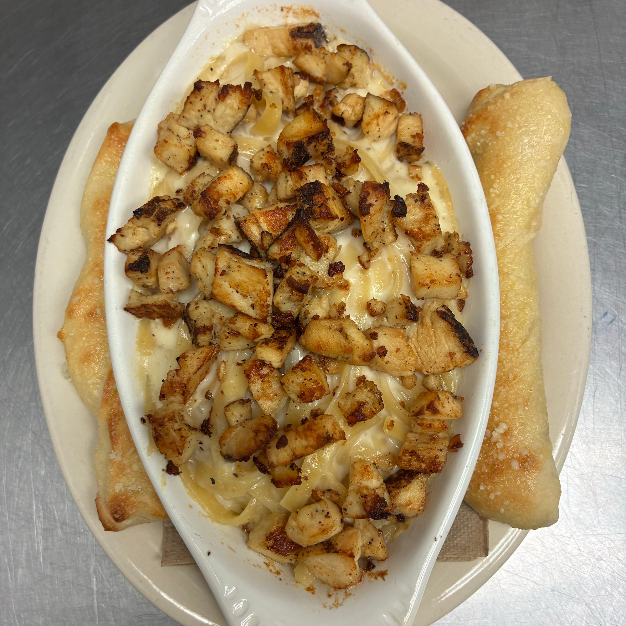 Blackened Chicken Alfredo Pasta