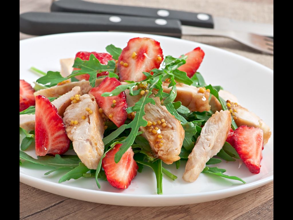 Strawberry And Candied Pecans