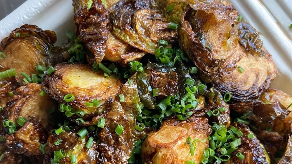 Large Vegan Fried Brussels Sprouts