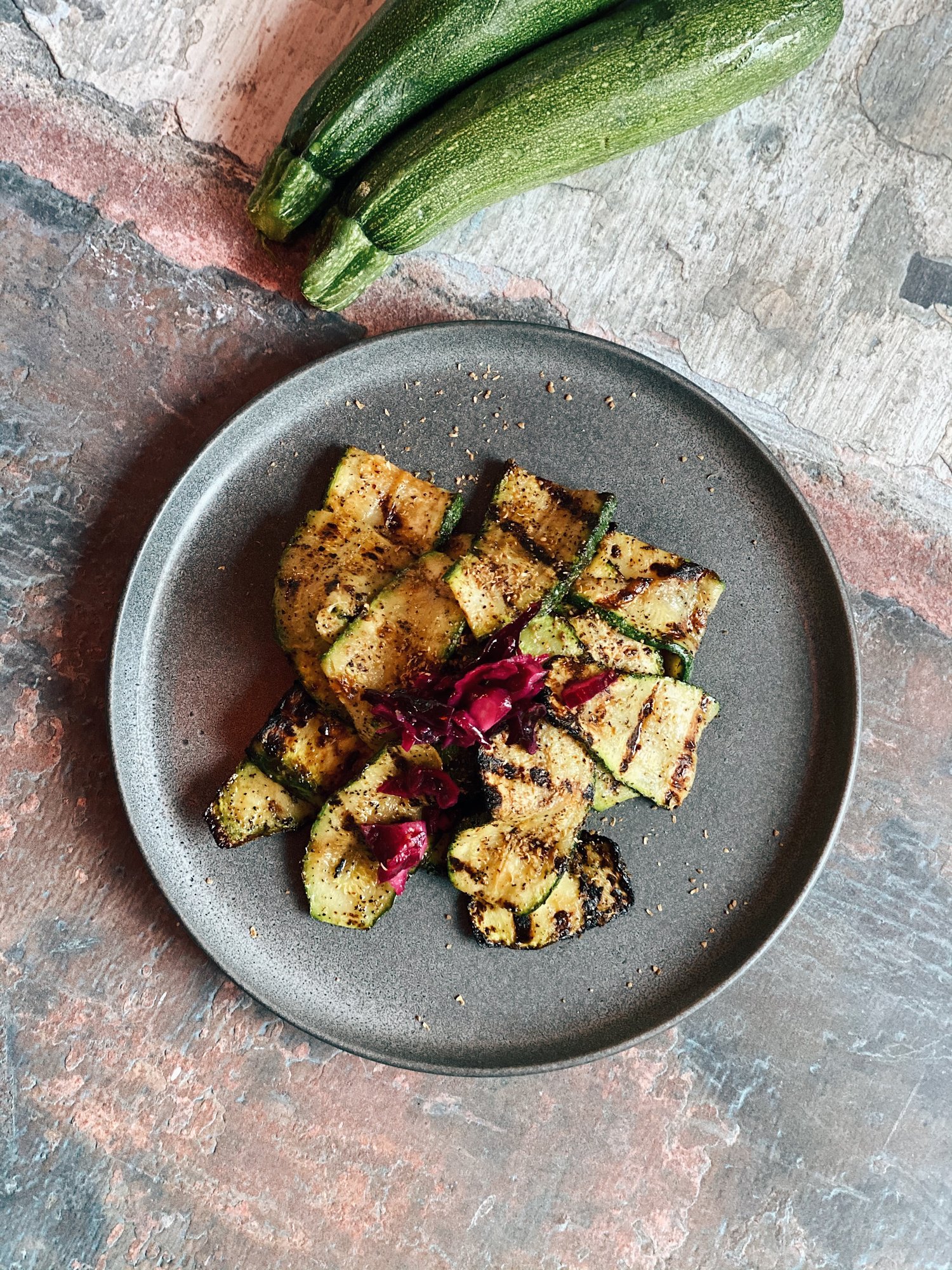 Grilled Zucchini Salad