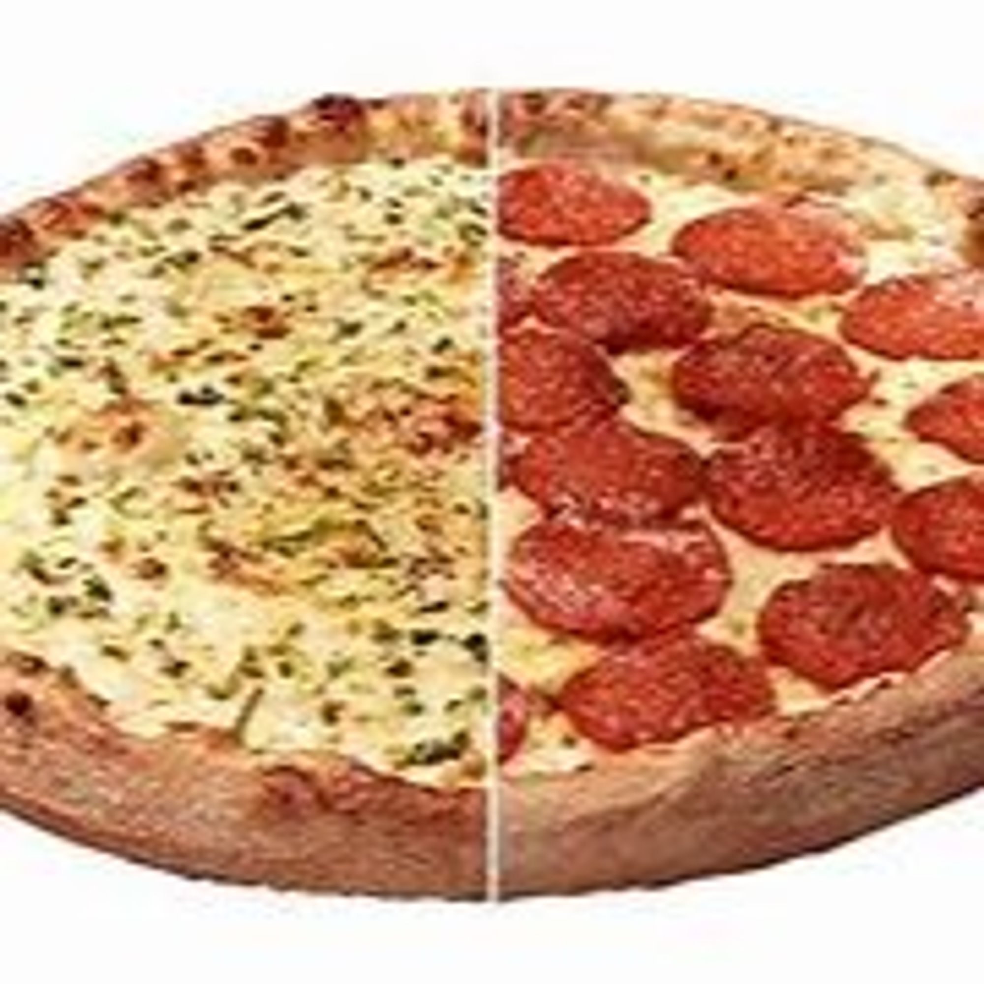 1/2 & 1/2 specialty pizzas