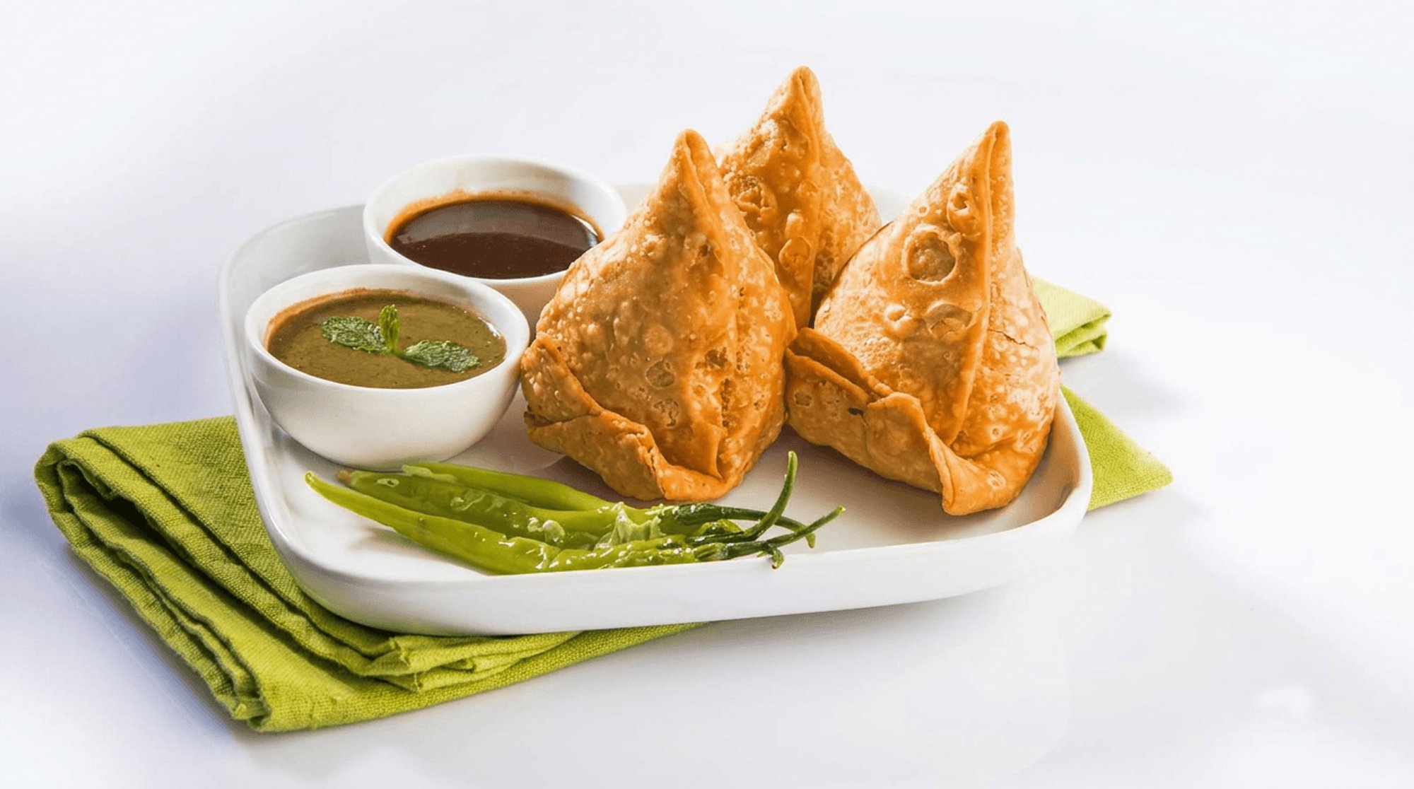 Meat Samosa (3 Pieces)