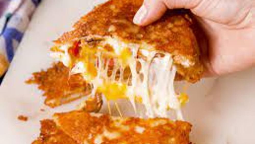 Cheese Crusted Quesadilla