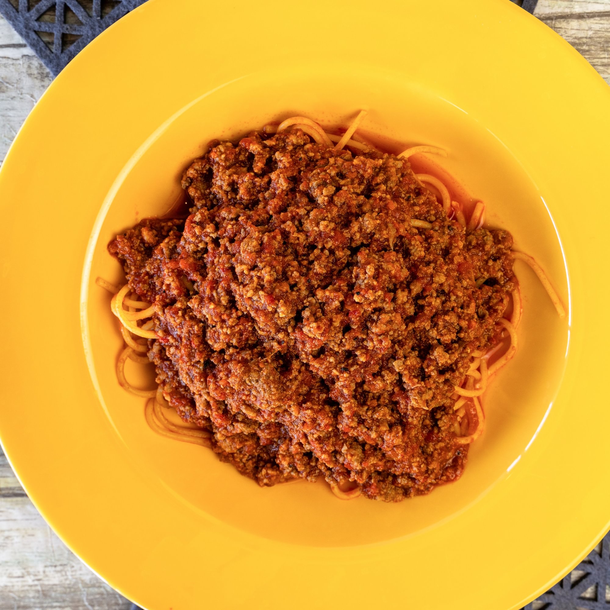 Spaghetti meat sauce (Bolognese)