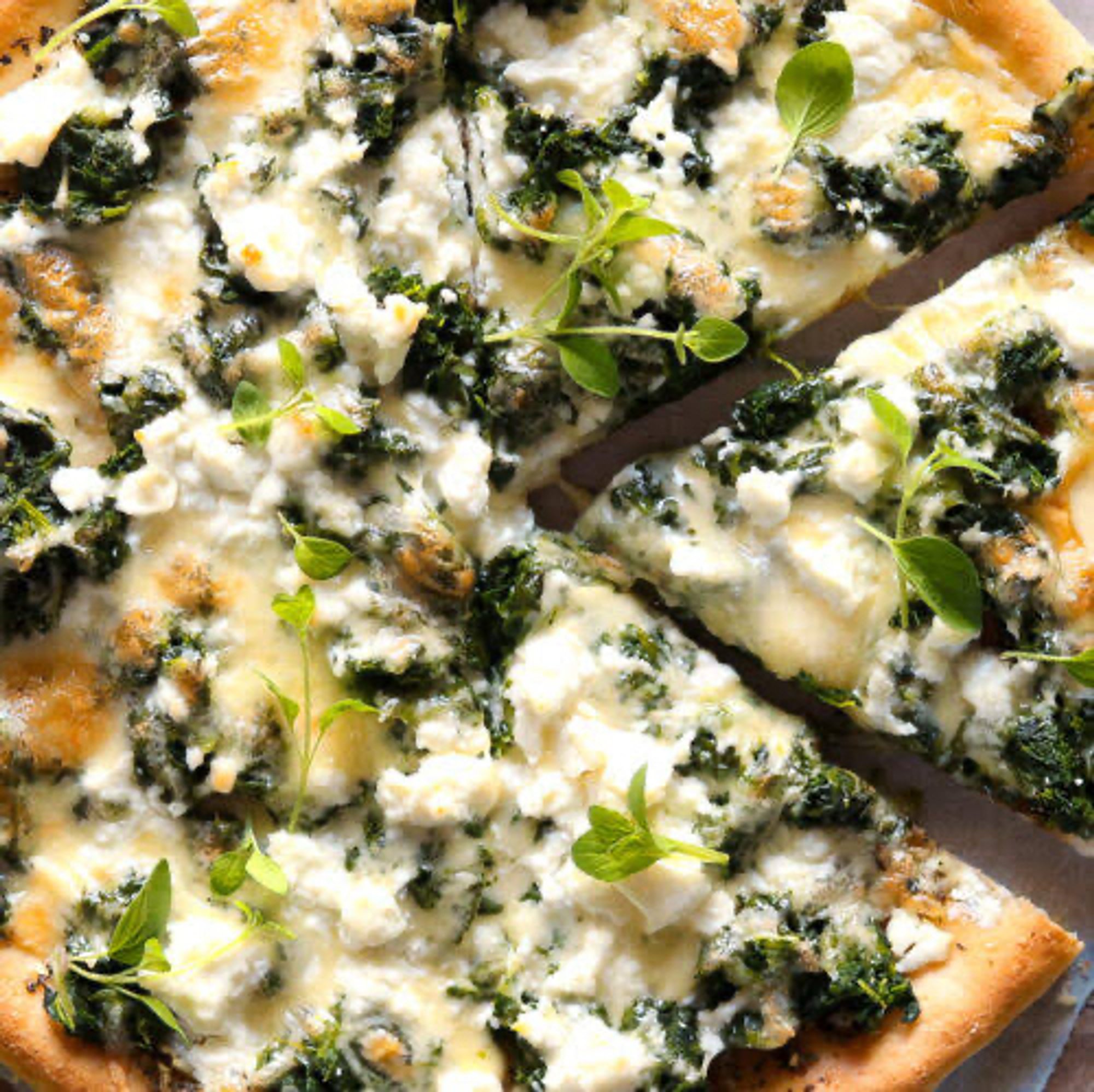 Spinach Feta Pizza