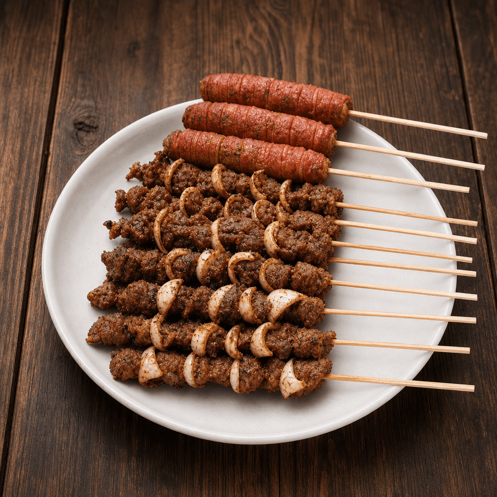 3 Pc Suya Kebab With Fries