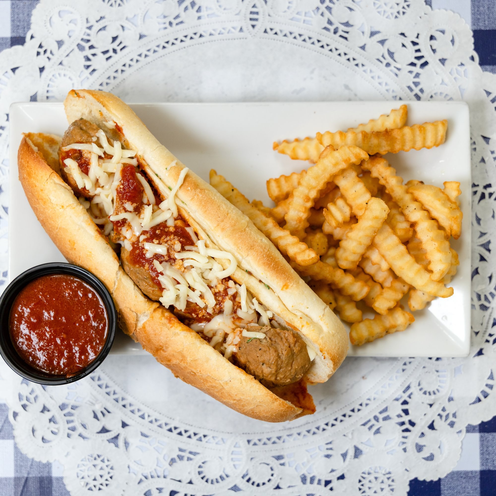 Meatball Parmigiana Sub