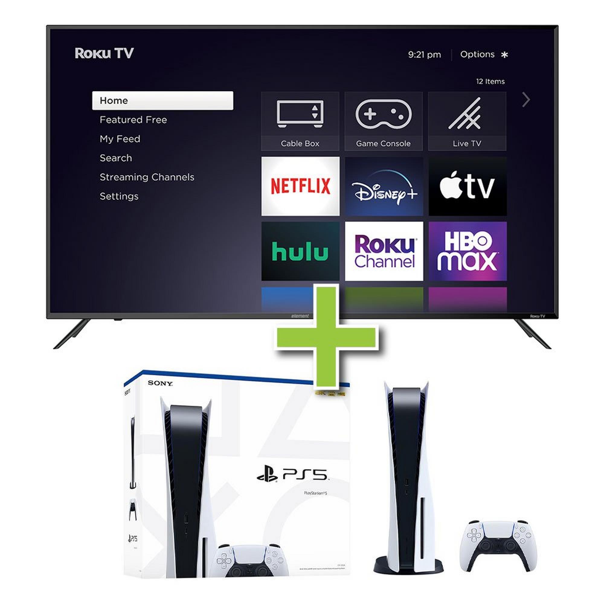 65" Element TV w/ 4K Ultra HD Resolution & PlayStation 5
