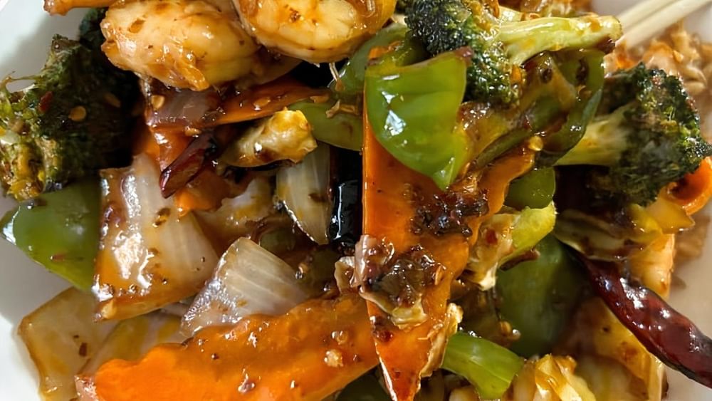 Kung Pao Shrimp Lunch