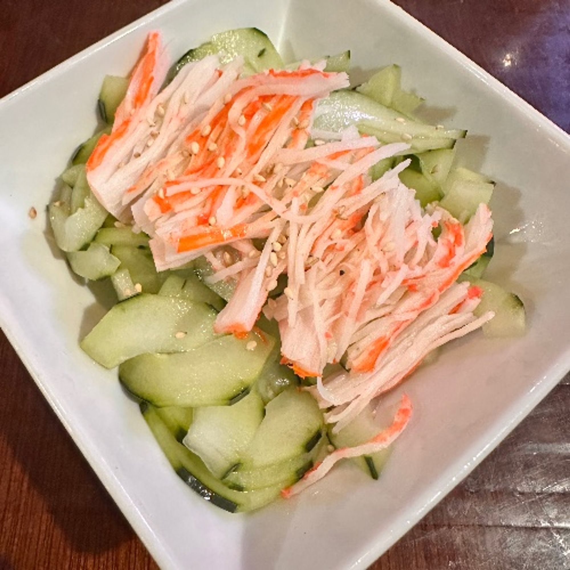 Sunomono Crab Salad