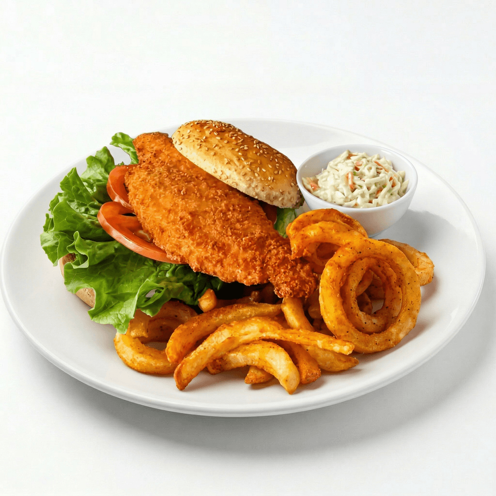 Flounder Filet Of Fish Sandwich