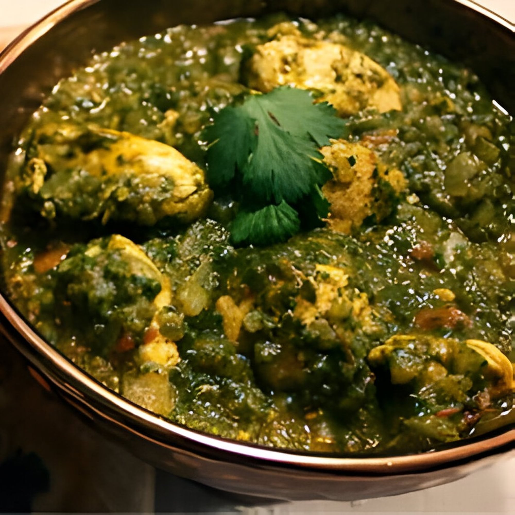 Chicken saag