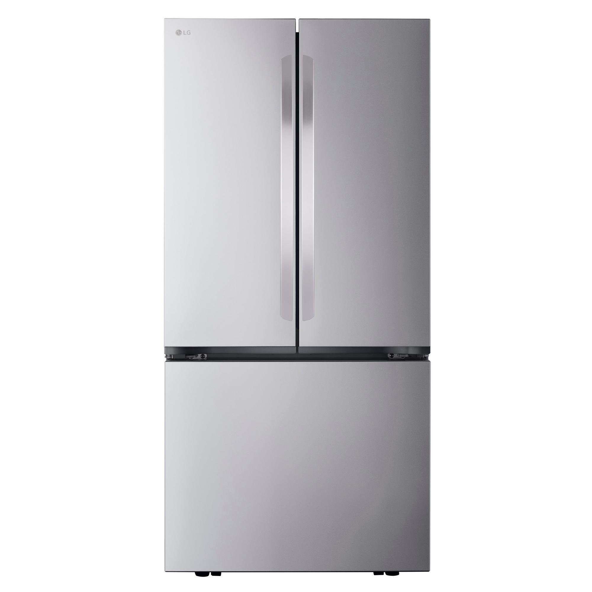 LG 21 Cu. Ft. 3-Door French Door, Counter-Depth MAX™ Refrigerator - Stainless Steel