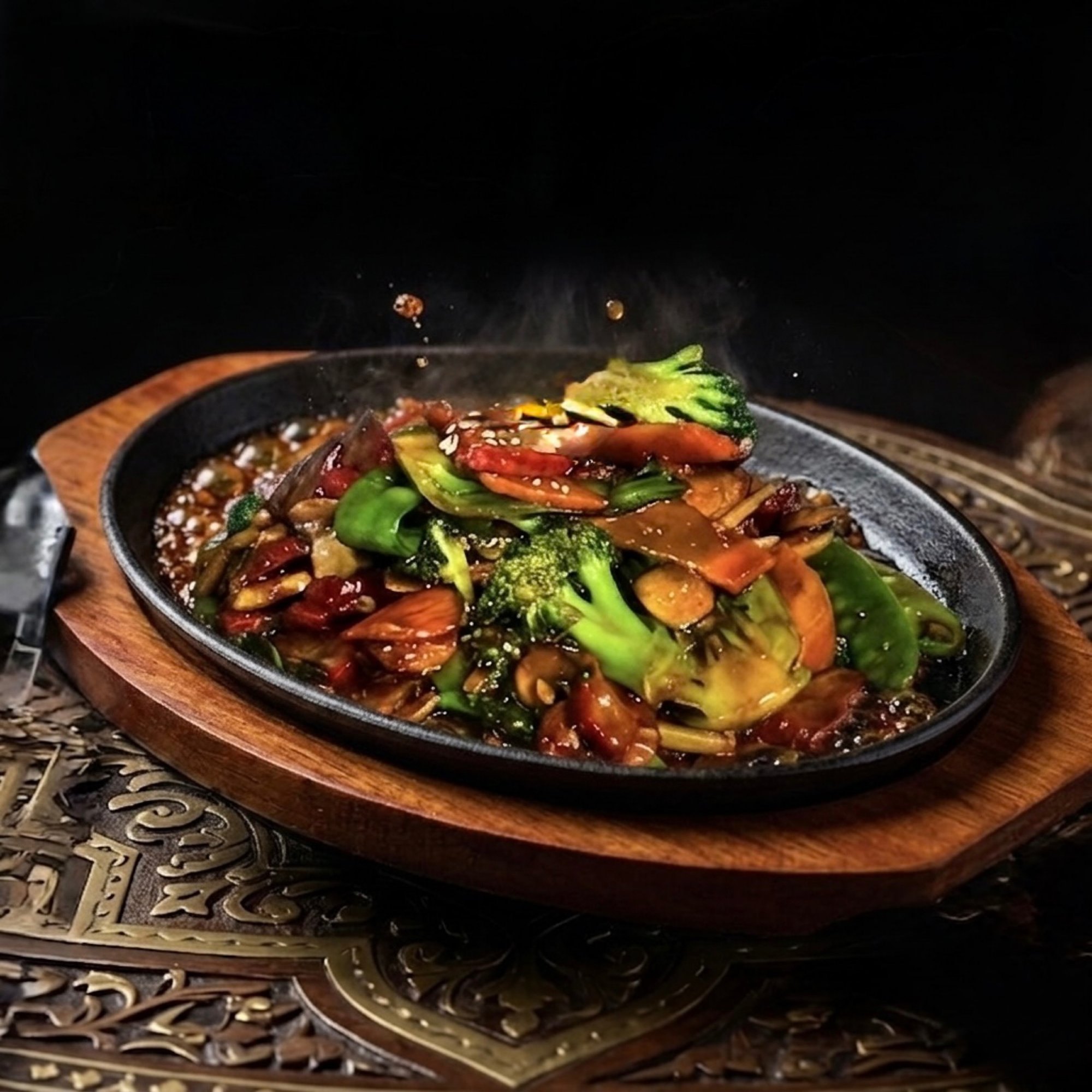 Three Ingredients Sizzling Platter