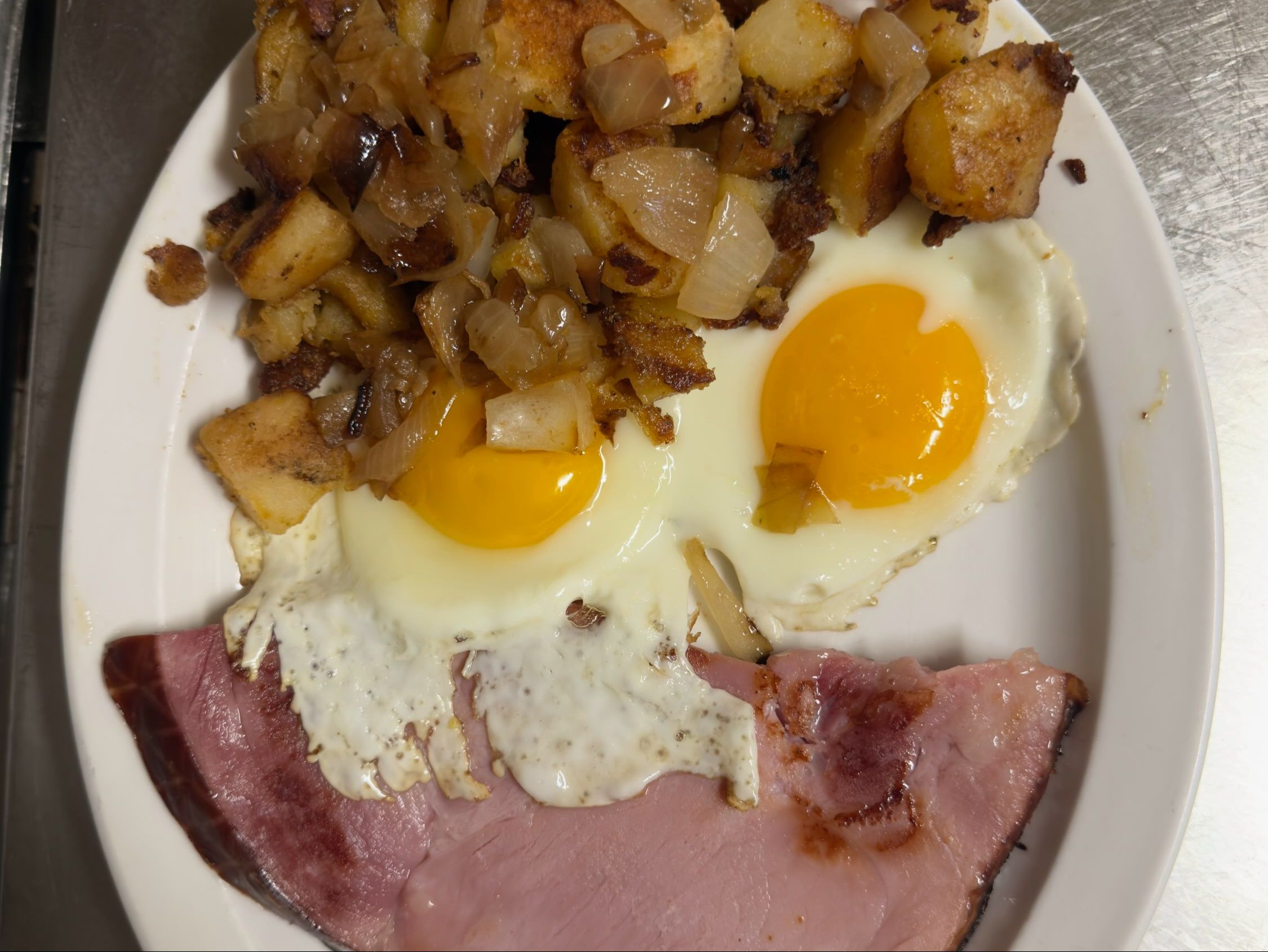 Ham Steak & Eggs