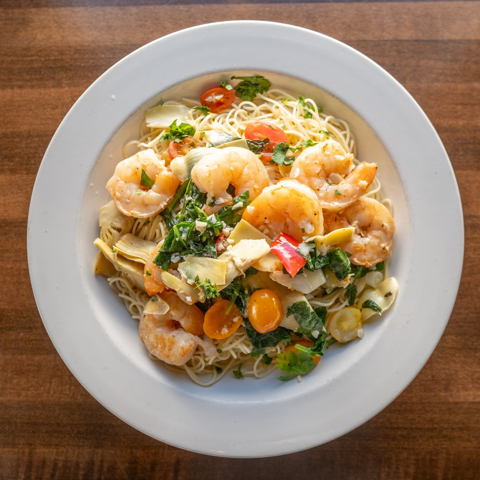 Shrimp Scampi Florentine – Petite