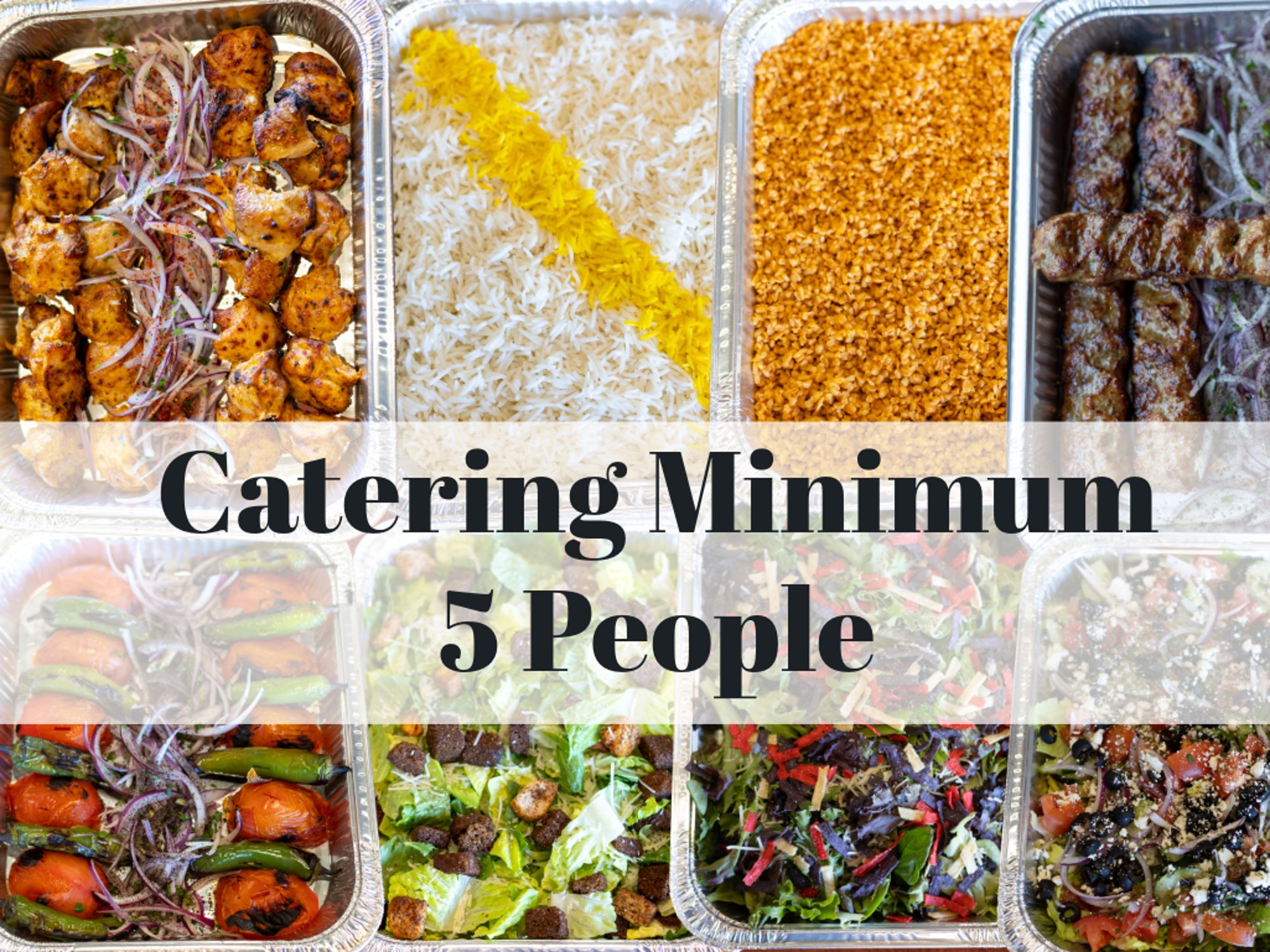 Catering Menu #1 (5 people minimum)