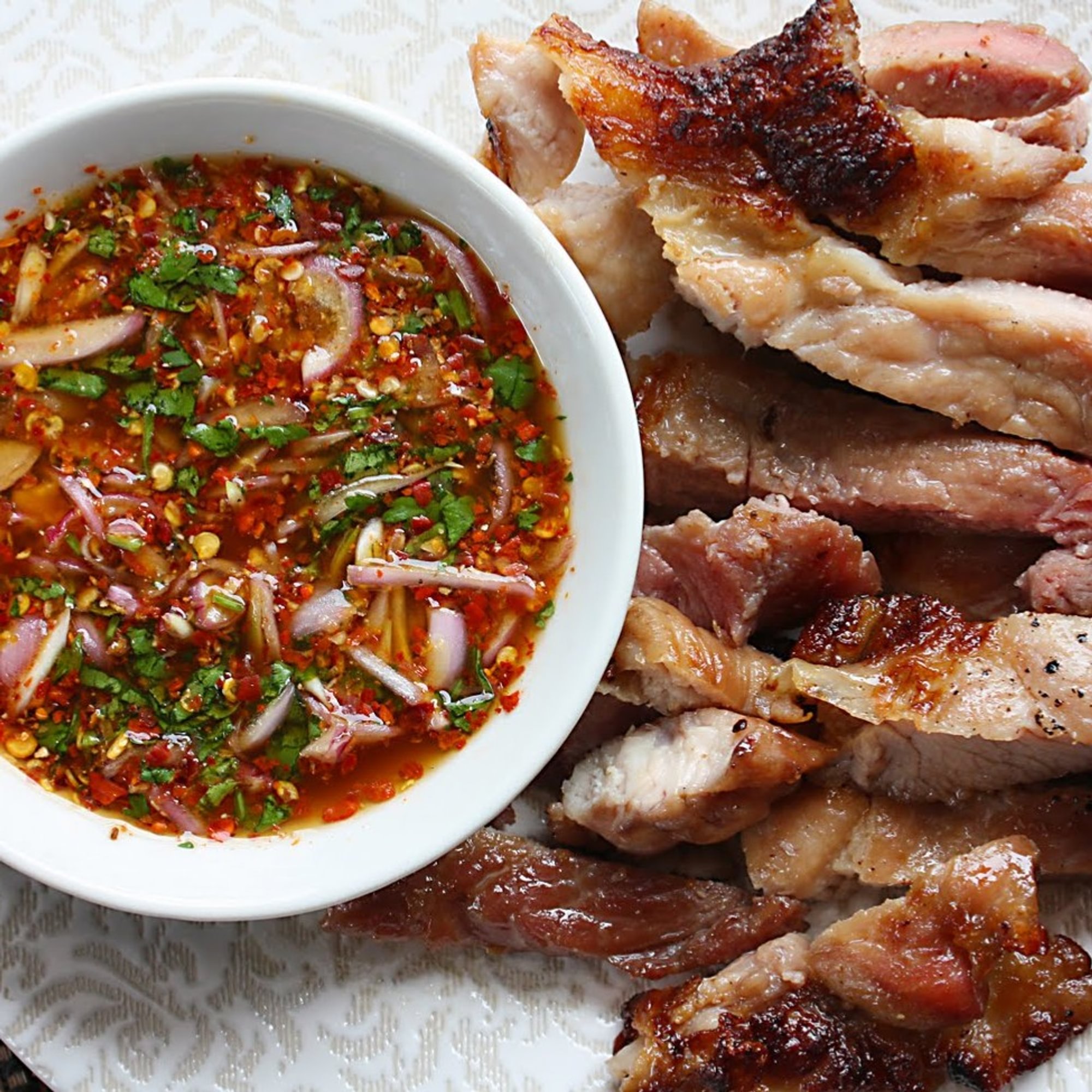 Thai BBQ Pork Jowl (Fatty)