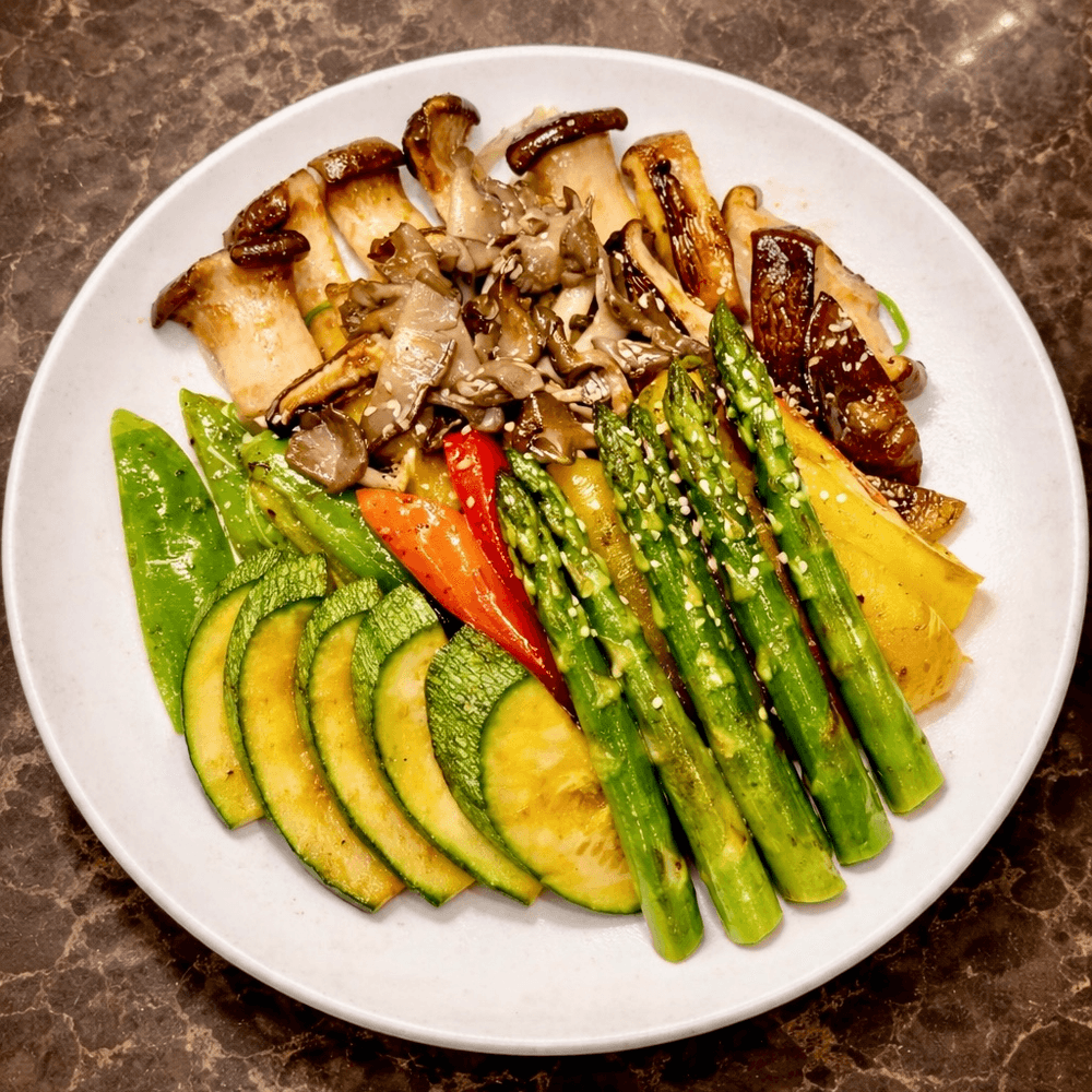 Mushroom and Veggie BBQ with Truffle