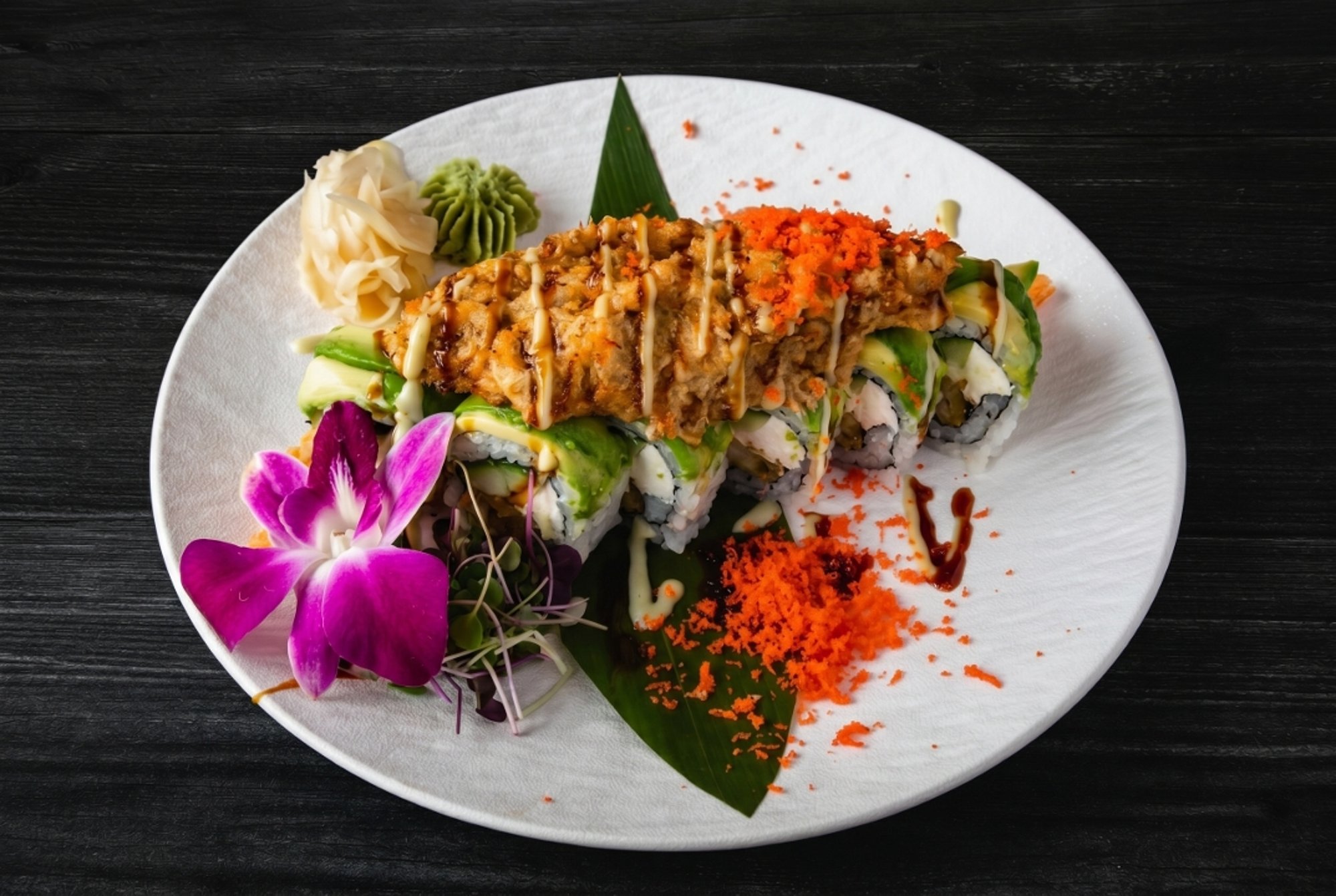 Blue crab dynamite roll