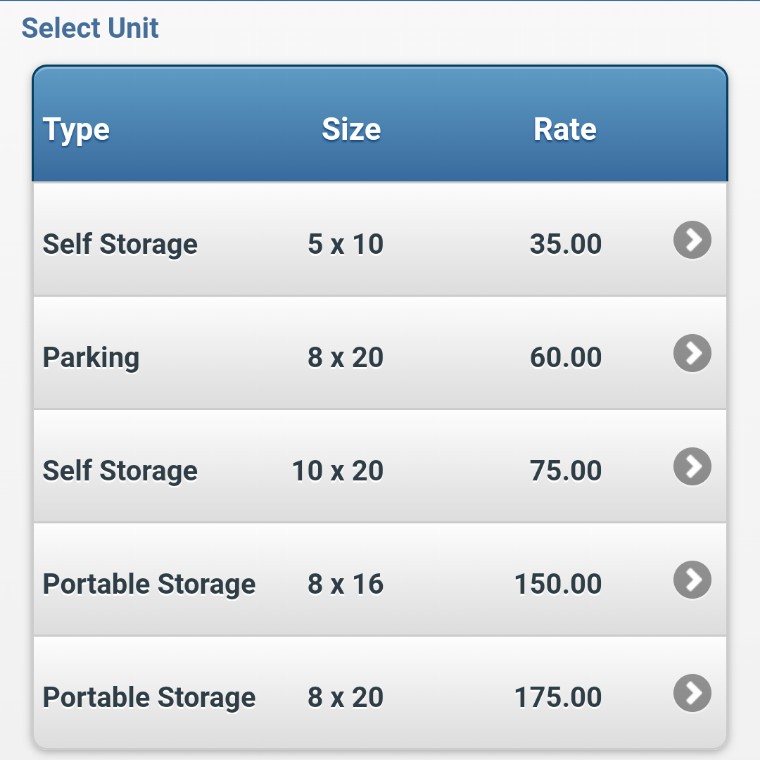 Search what storage units we have available & the price of each anytime. Visit SouthernIllinoisStorage.com & click Reservations to reserve your storage unit.