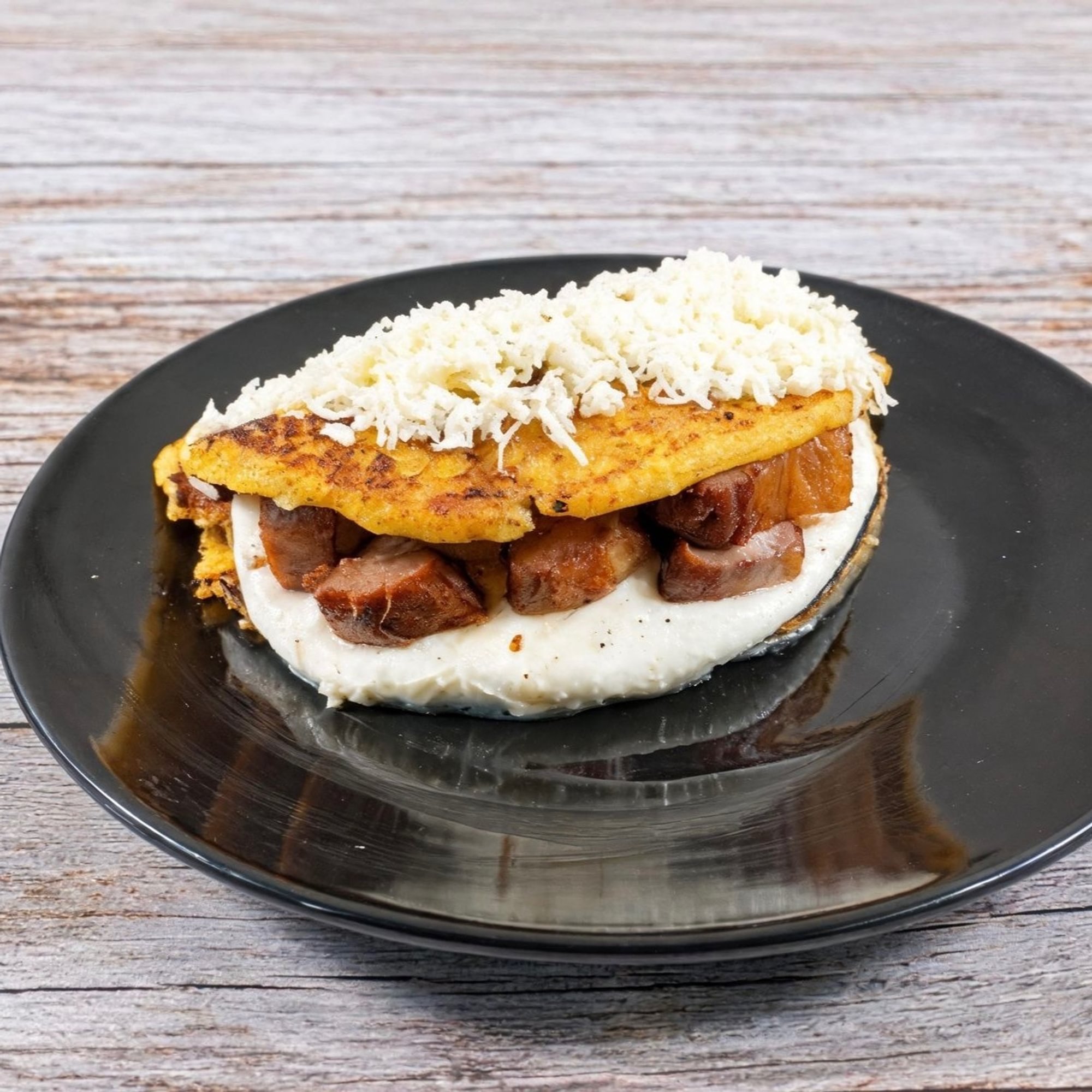 Cachapa de Chicharron