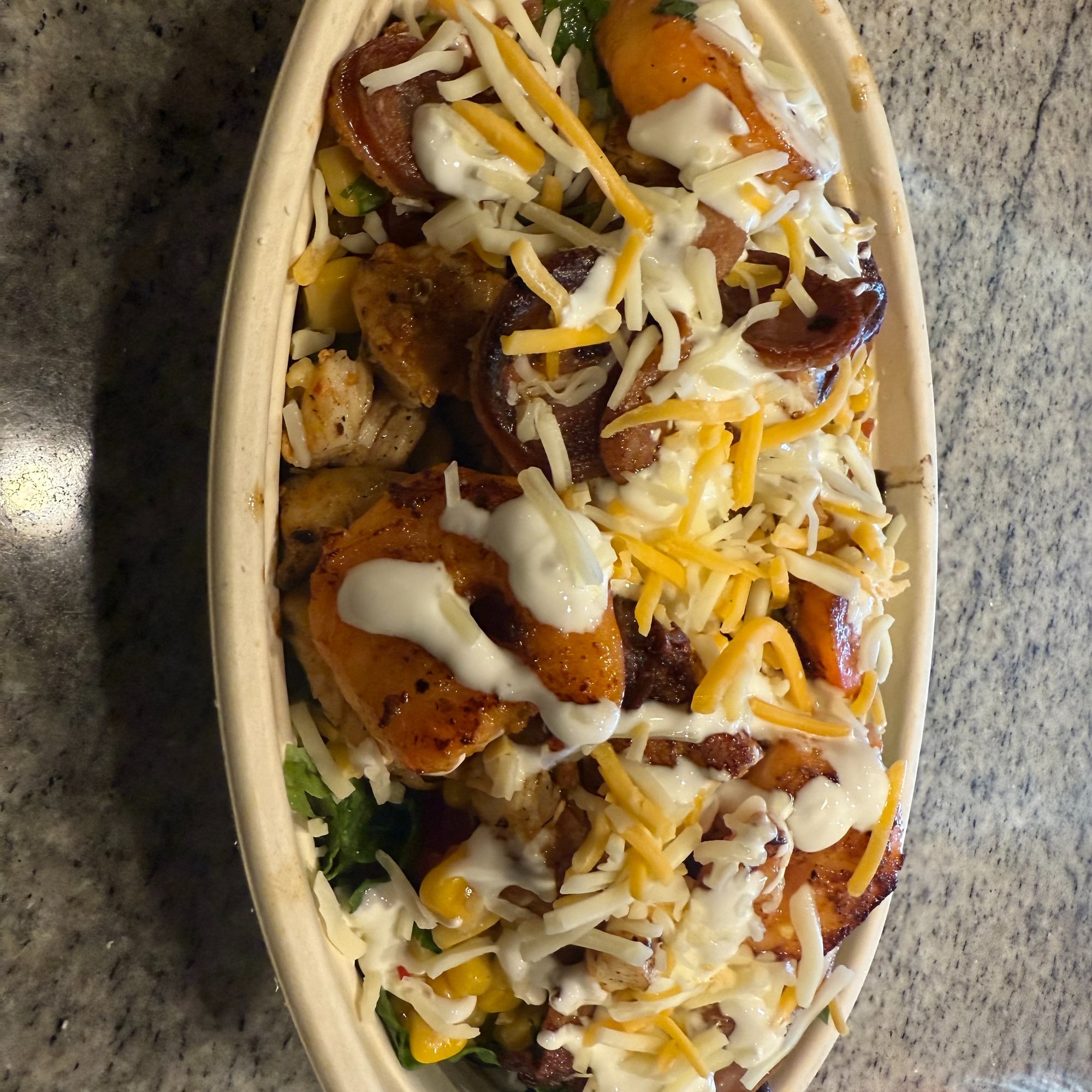 Grilled Shrimp Fajita Bowl