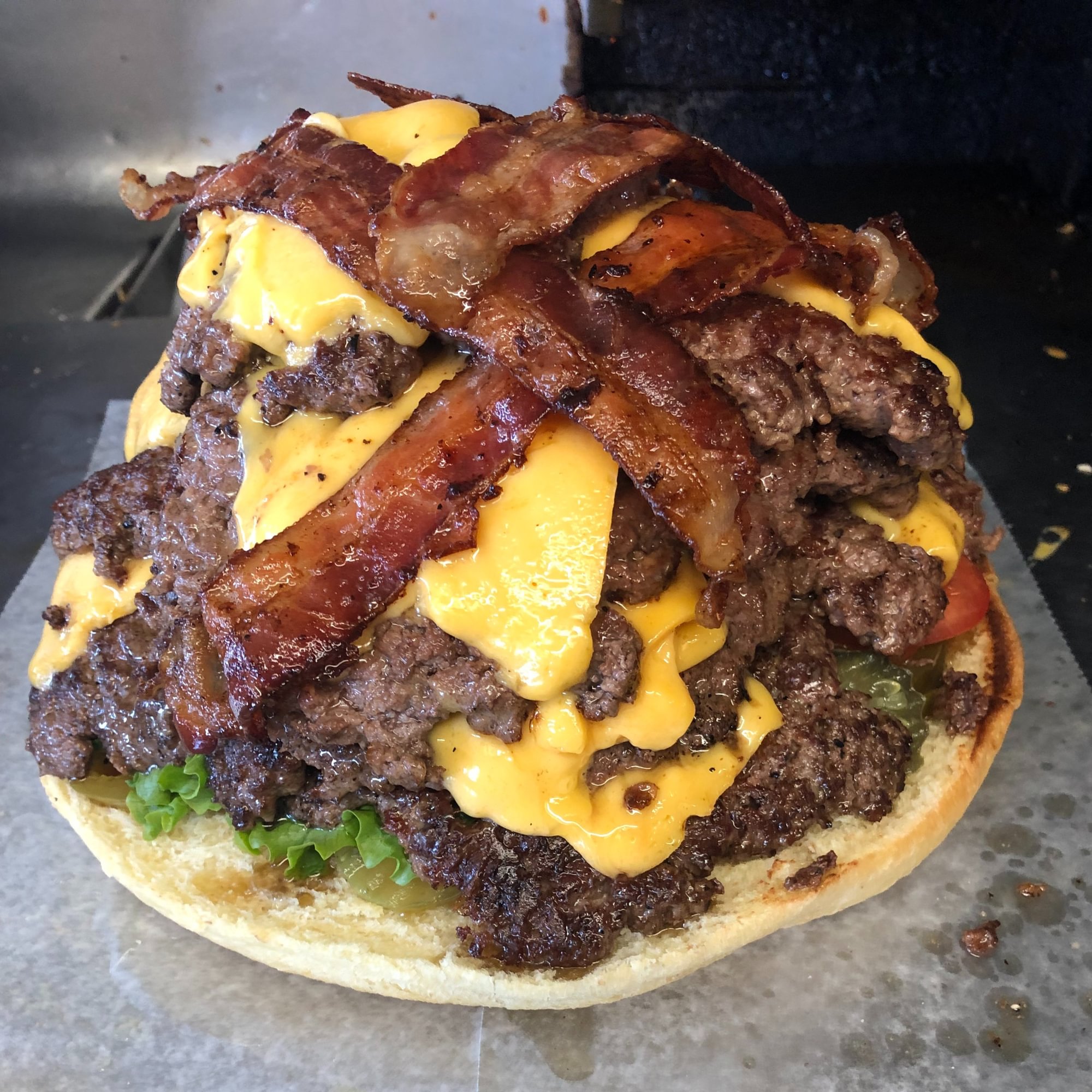 3 Lb "Triple BeltBuster" Burger