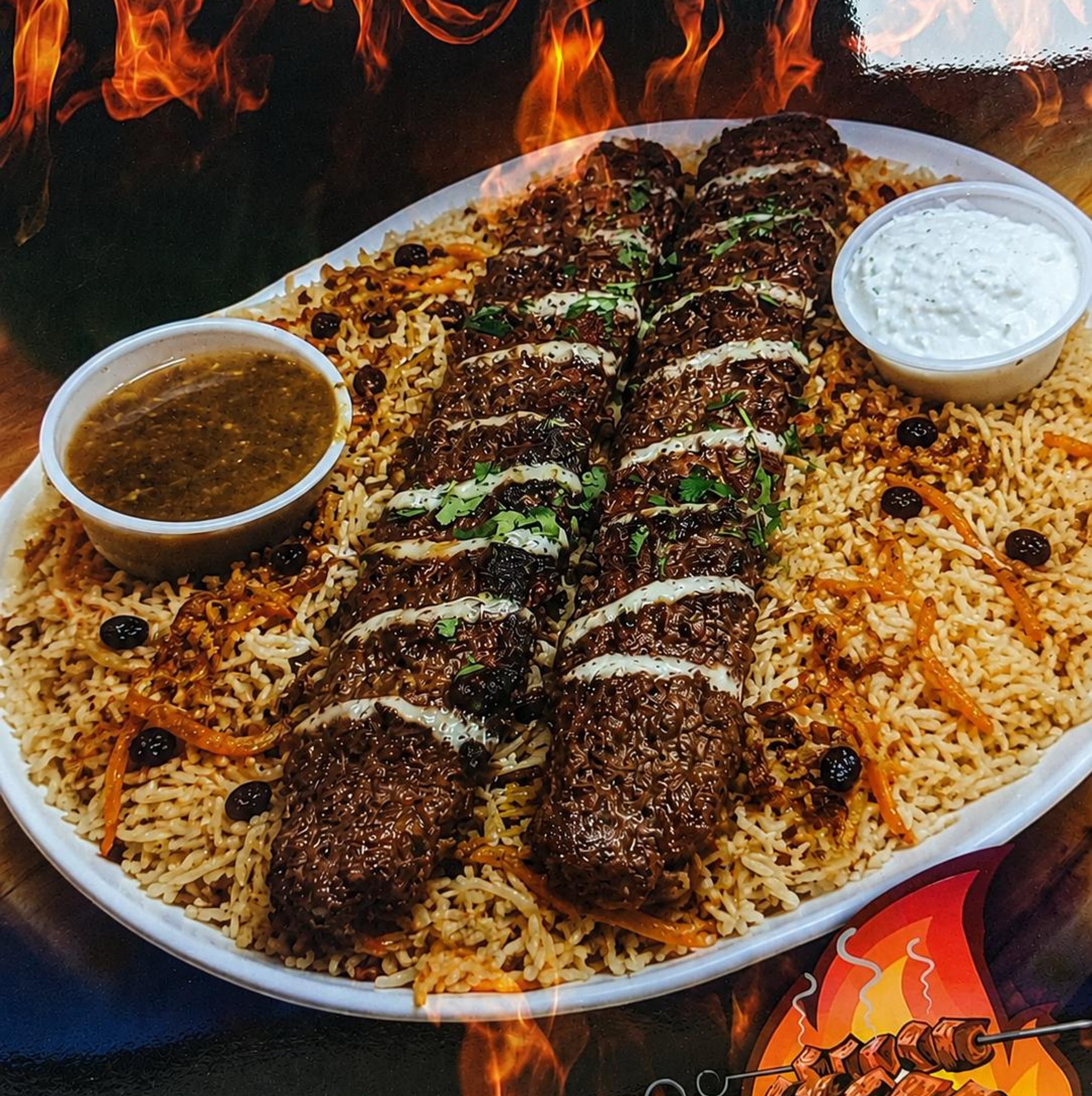 Qabuli Palow with Ground Chicken or Beef