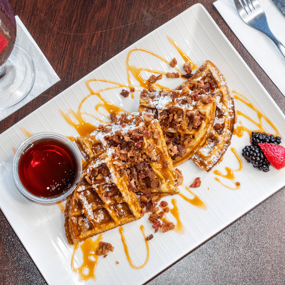 Bacon & Sausage Infused Waffle