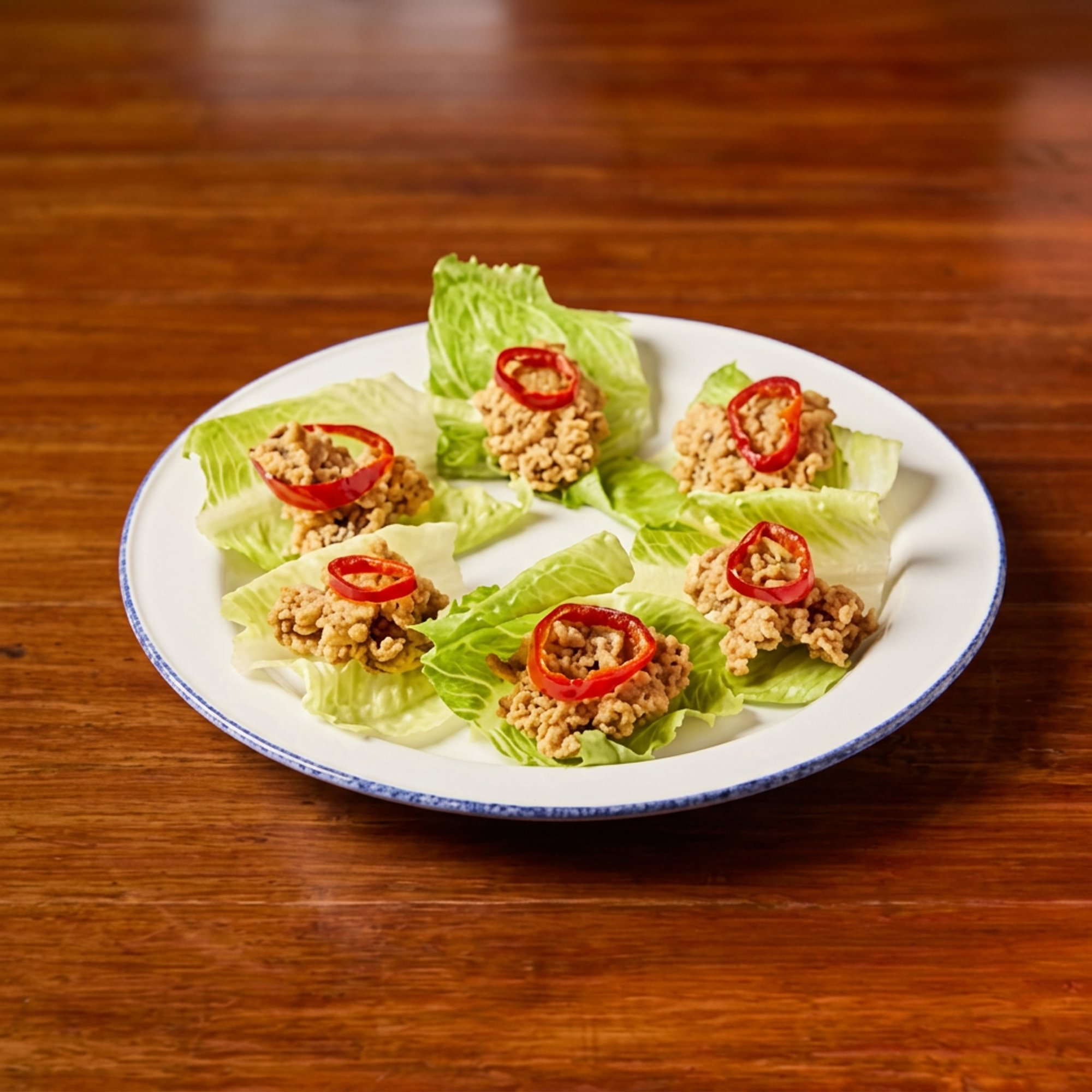 Fried Oyster Lettuce Wraps
