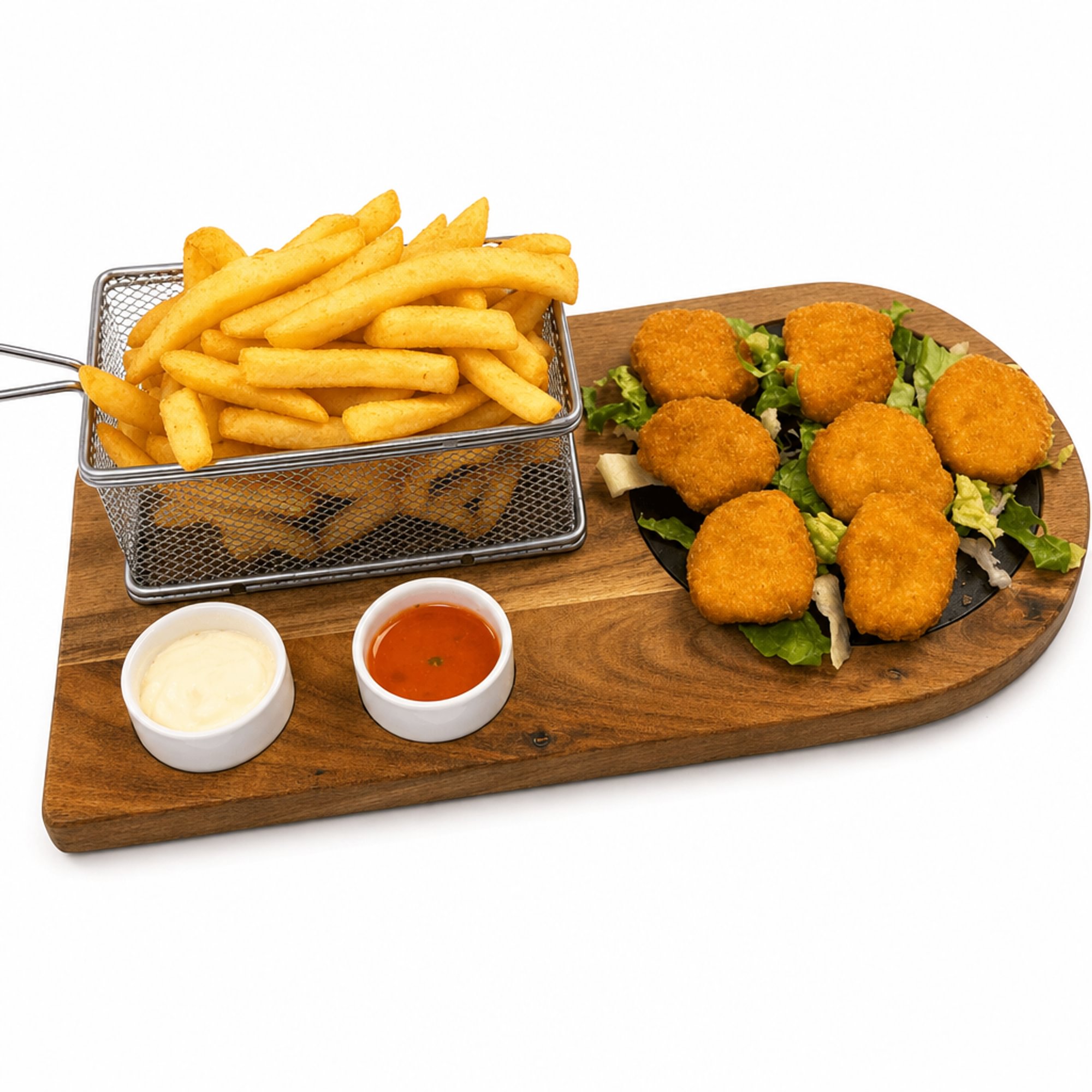 Chicken Nuggets 6 Pcs W/ Fries