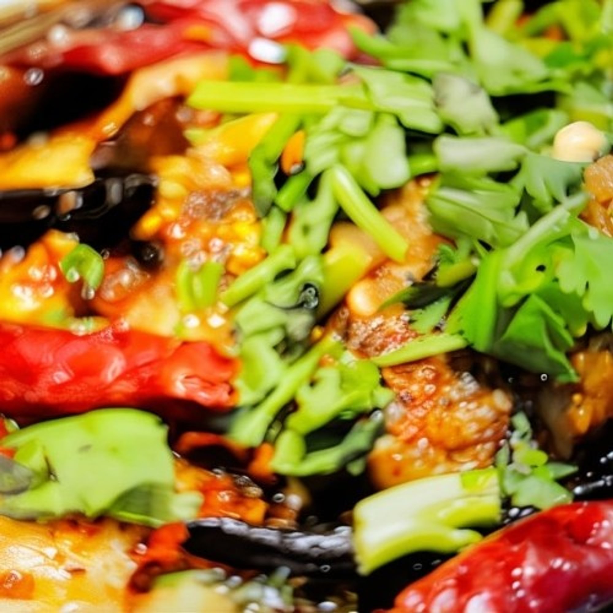 Hot Sauce Style with Assorted Vegetables
