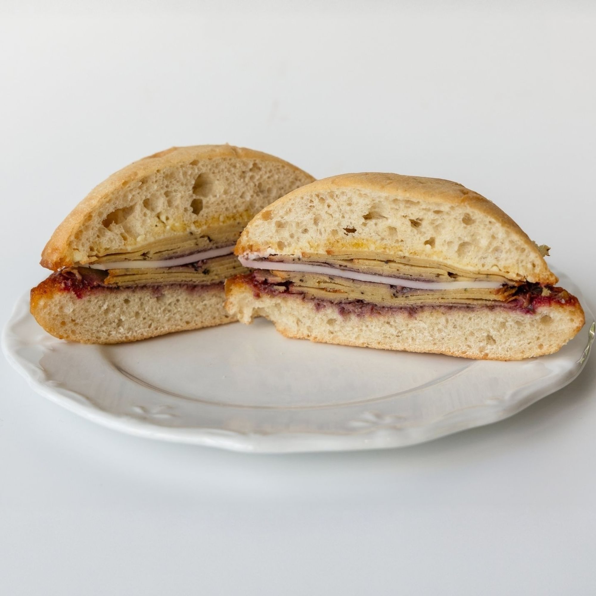 Turkey, Swiss, Raspberry Jalapeño Jam on Ciabatta