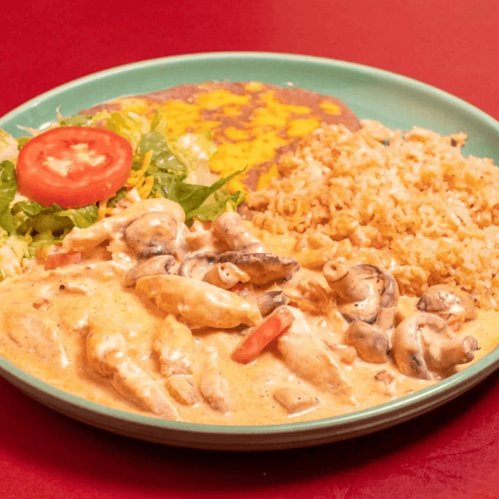 Pollo en crema