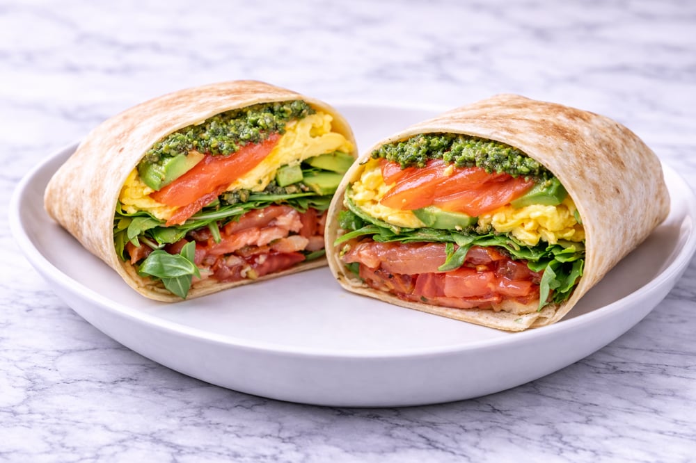 Lox Avocado Wrap
