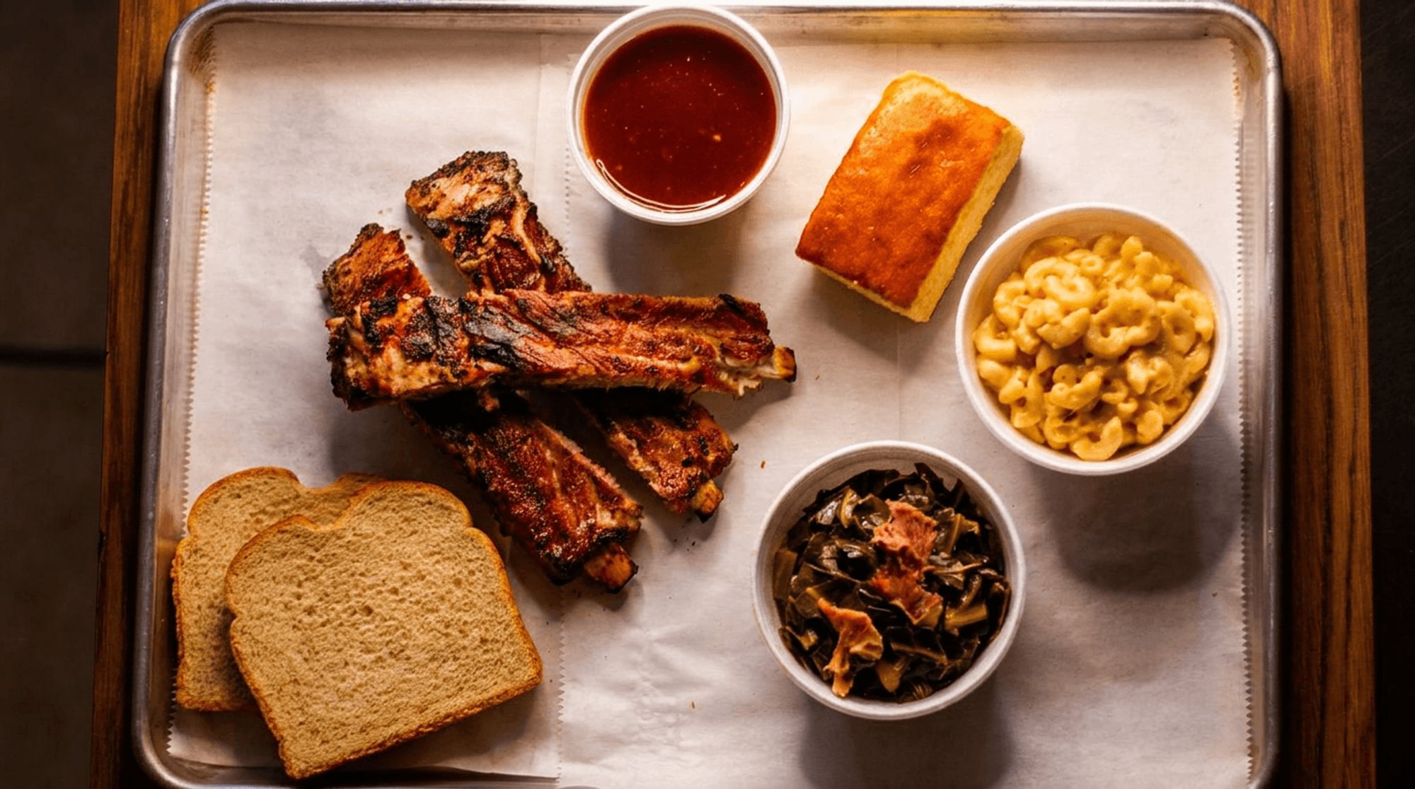 Half Slab Pork Long Rib Platter